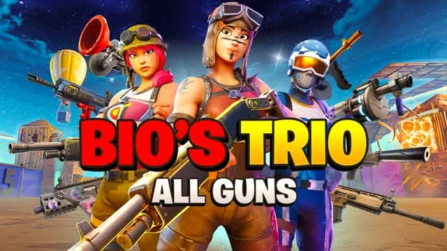 💚BIOS TRIO - ZONE WARS - ALL GUNS🌀 — Fortnite Creative map cover art