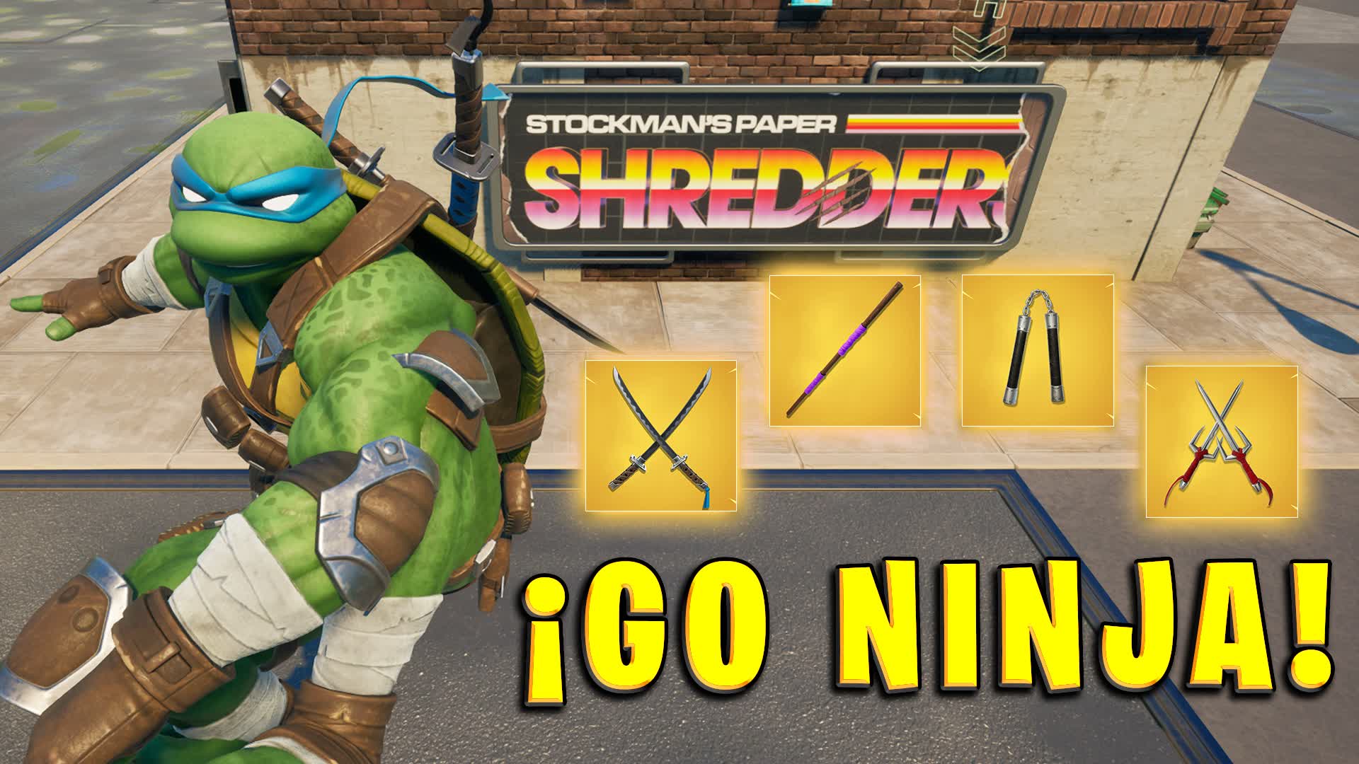 ⚔️TMNT GO NINJA (FREE FOR ALL) — Fortnite Creative map