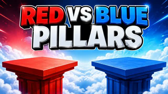 RED VS BLUE PILLARS!!! — Fortnite Creative map
