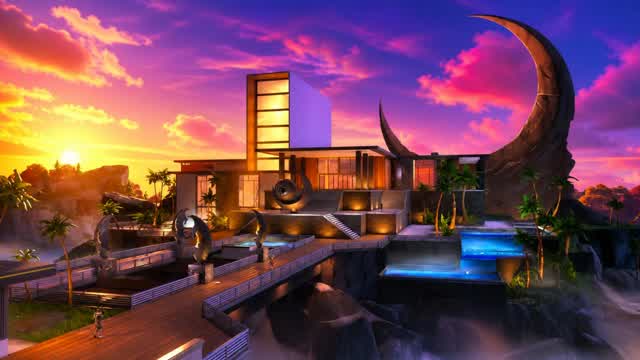 Eclipsed Estate - Gun Game — Fortnite Creative map