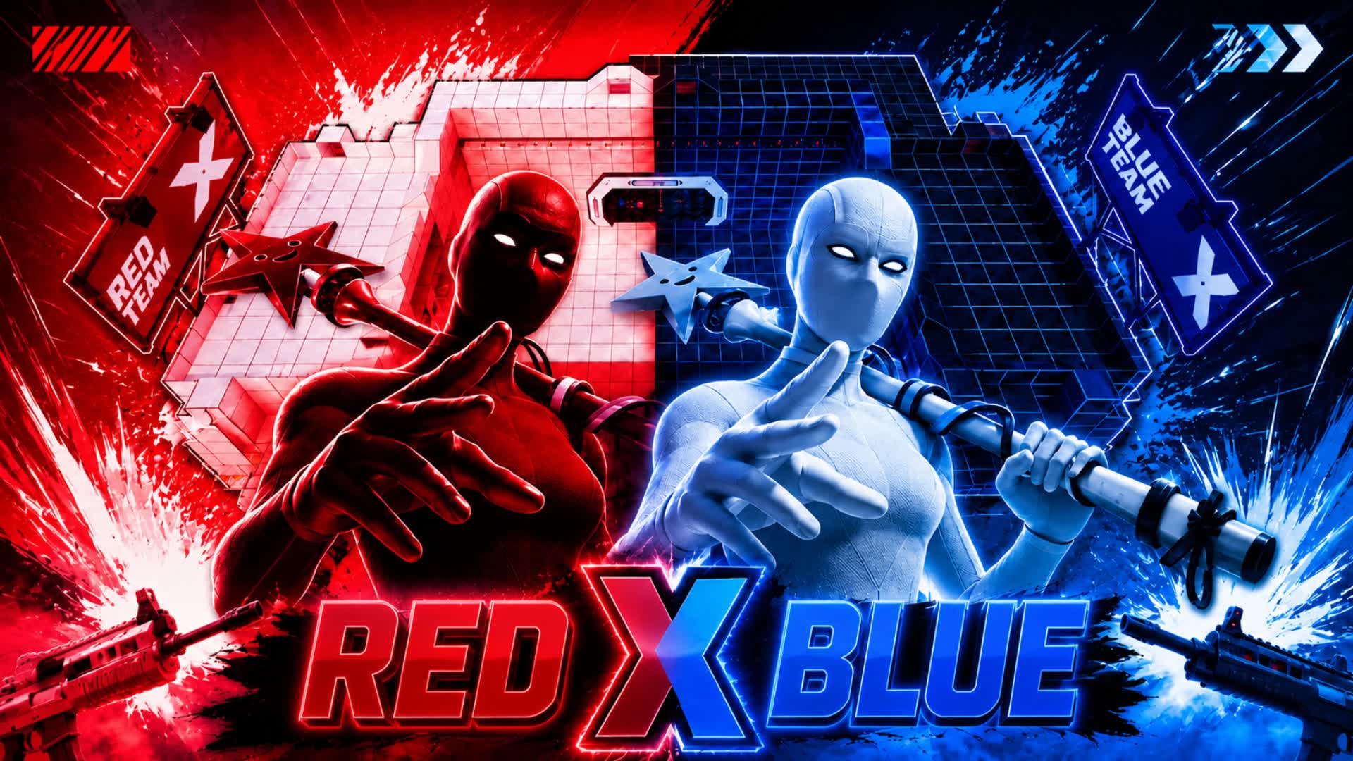 🔴🔴RED X BLUE🔵🔵TEAMS — Fortnite Creative map