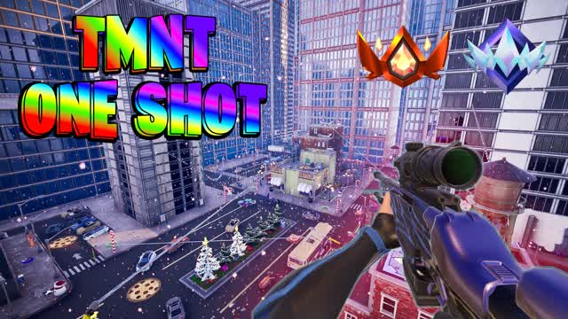 ONE SHOT 🎯 FIRST PERSON TMNT (NEW) — Fortnite Creative map cover art