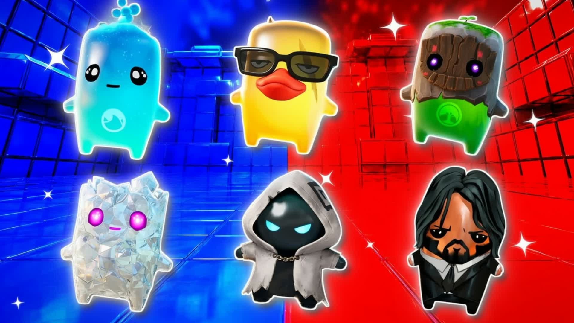 RED VS BLUE🔵🔴 BOX MMA BJJ — Fortnite Creative map