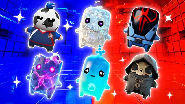 BLUE VS RED TARGET FLOW 🔵🔴 — Fortnite Creative map cover art