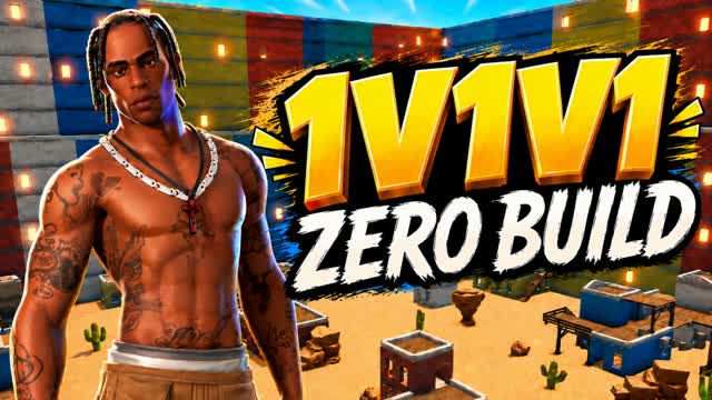 DESERT 1V1V1 ZERO BUILD — Fortnite Creative map