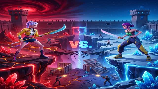 💥 K-POP R vs B 💥 — Fortnite Creative map
