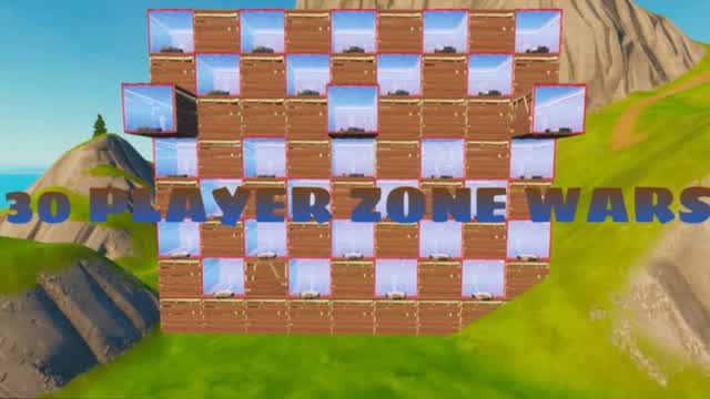30 PLAYER ZONE WARS — Fortnite Creative map cover art