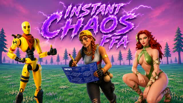 Instant Chaos | FFA | Rivalry System — Fortnite Creative map cover art