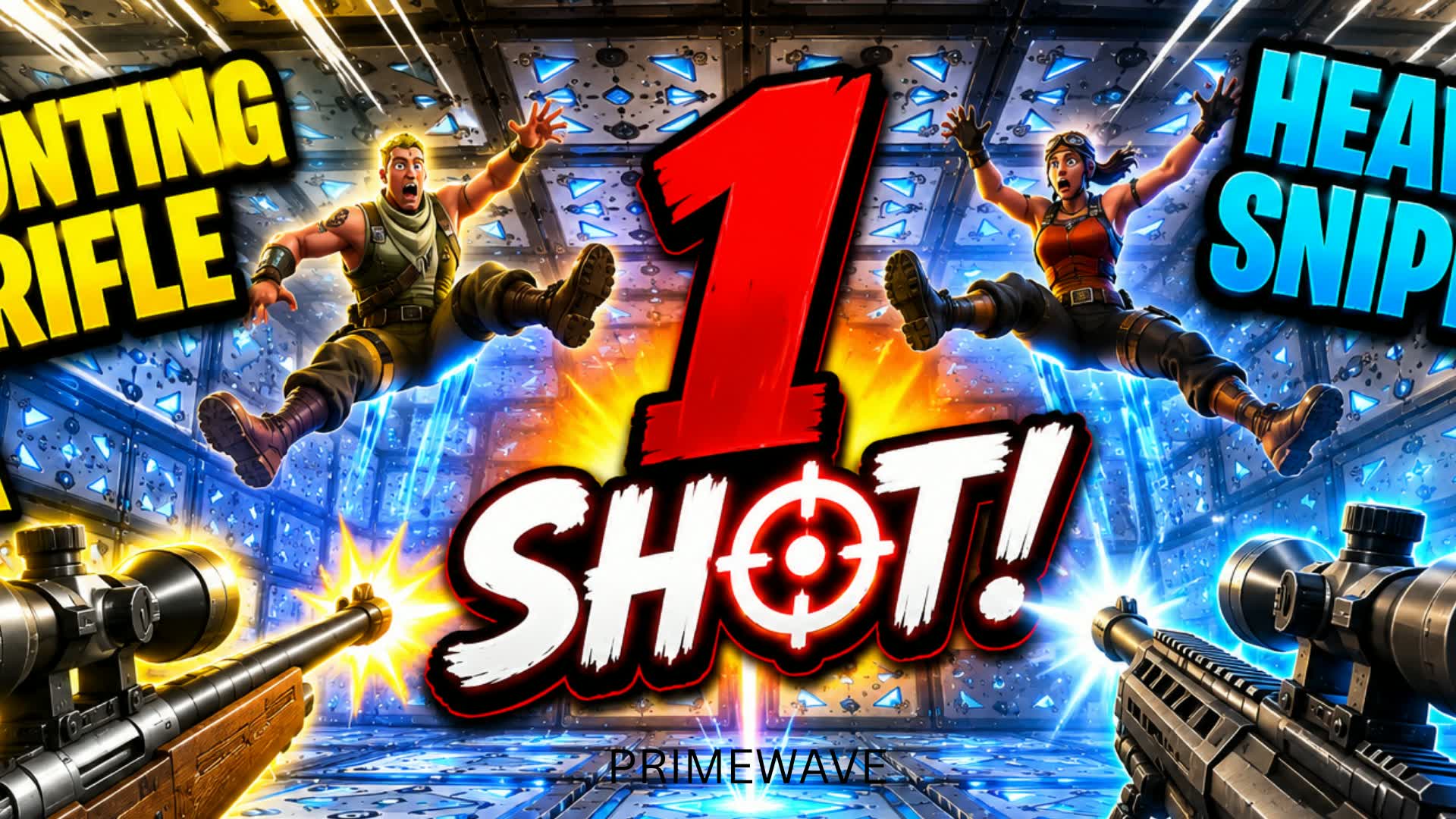 One shot With Bouncers — Fortnite Creative map