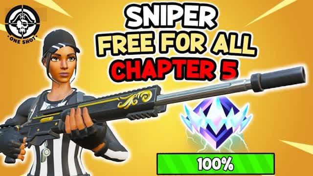 SNIPER ONE SHOT LOW GRAVITY 🎯 RANKED — Fortnite Creative map cover art