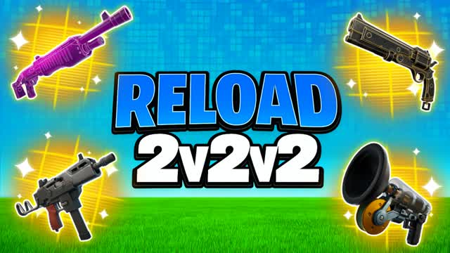 2v2v2 reaload 2v2 realistic free for all — Fortnite Creative map cover art