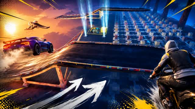🚗New Car and Ramp Fun🚗 — Fortnite Creative map cover art