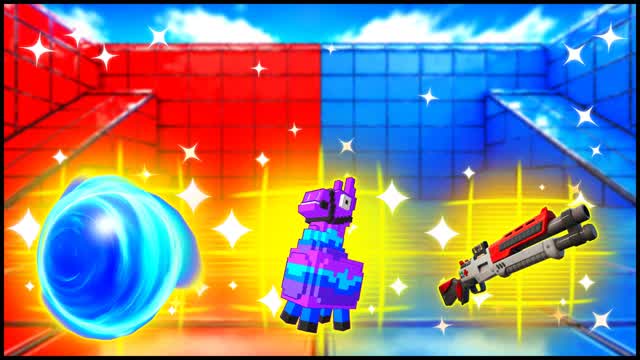 RED VS BLUE WIDE SENSE 🔴🔵 — Fortnite Creative map cover art