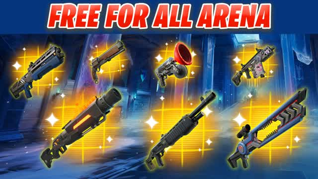 FREE FOR ALL ARENA — Fortnite Creative map cover art