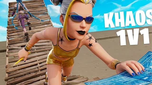 Khaos 1v1 build fights(200 pumps) — Fortnite Creative map cover art