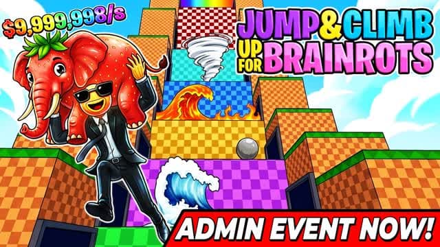 JUMP AND CLIMB UP FOR BRAINROTS — Fortnite Creative map