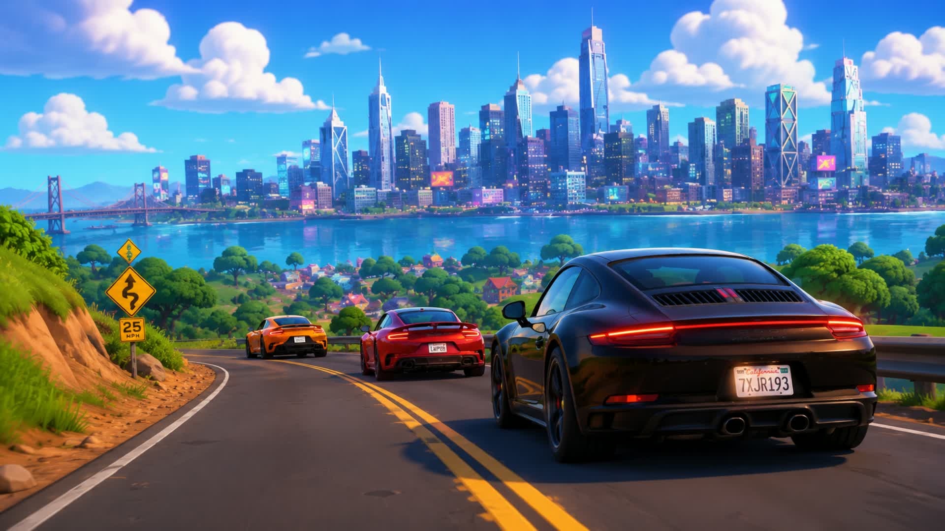 Squid Game City Drive 🚗 FFA — Fortnite Creative map