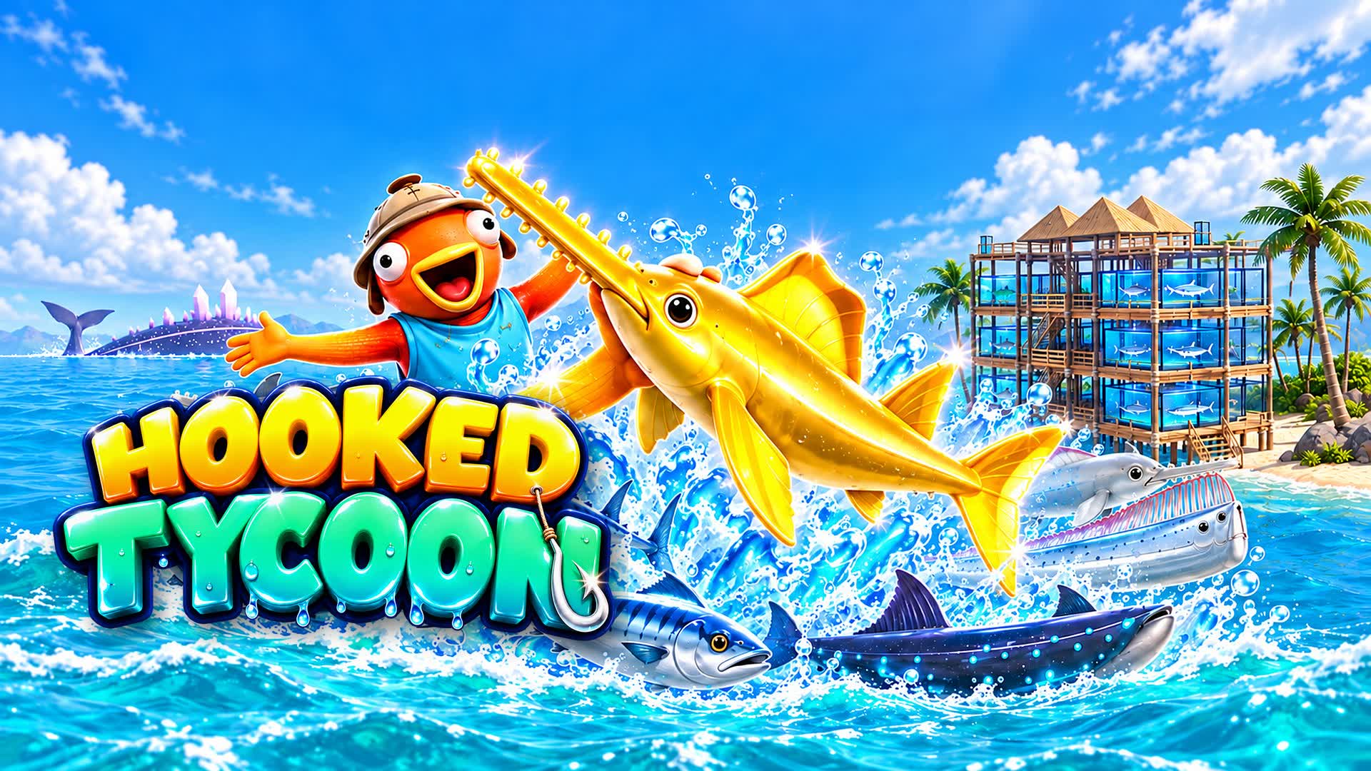 Hooked Tycoon: Fishing & Aquariums — Fortnite Creative map