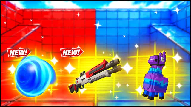 RED VS BLUE PATH PROJECTION 🔴🔵 — Fortnite Creative map cover art