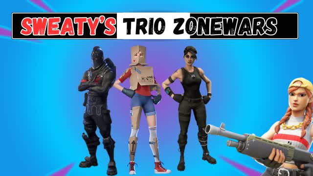 Trio Zone Wars — Fortnite Creative map cover art