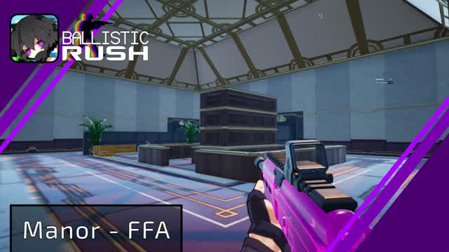 Ballistic RUSH - Manor (FFA) — Fortnite Creative map cover art