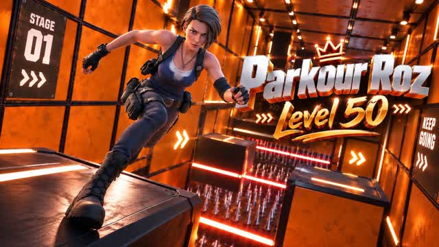 Parkour Roz — Fortnite Creative map cover art