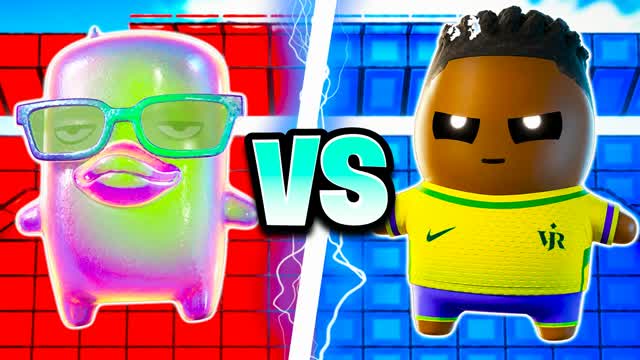 RED VS BLUE STEEL DOOR 🔴🔵 — Fortnite Creative map cover art