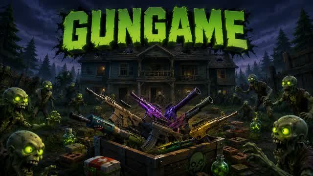 😎 GUN GAME 🔫 ZOMBIE — Fortnite Creative map