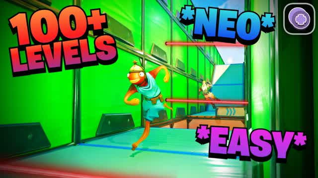⭐ DEFAULT OBBY PARKOUR 100+ 🤯 — Fortnite Creative map