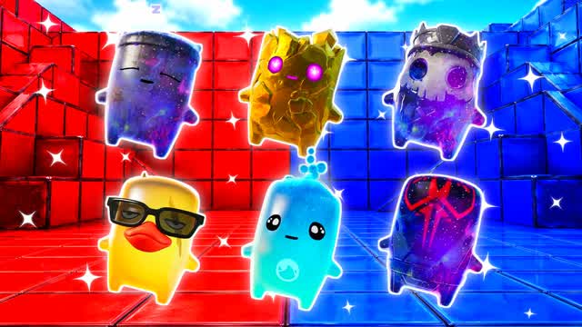 RED VS BLUE SPACE UNDER CONTROL 🔴🔵 — Fortnite Creative map cover art