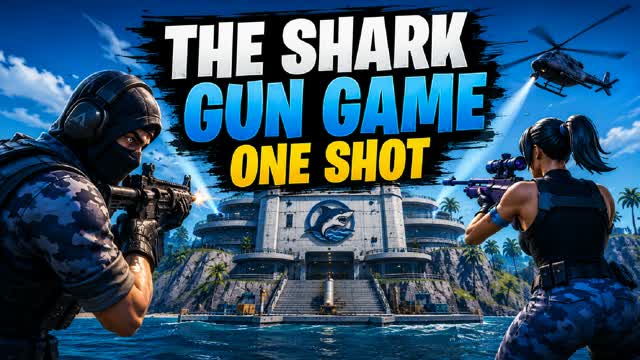 THE SHARK - GUN GAME - 1HP — Fortnite Creative map