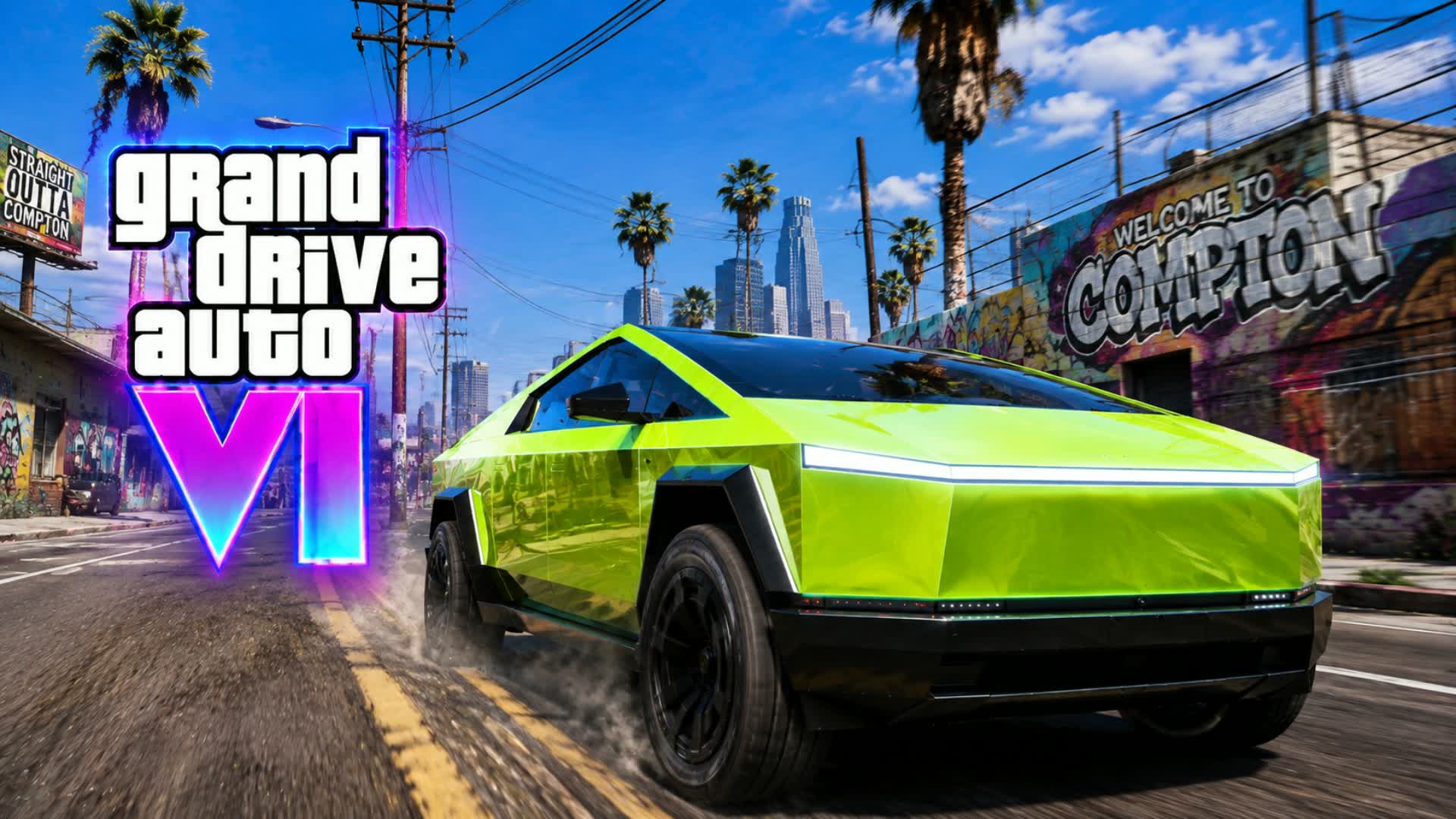 GRND DRIVE AUTO VI 6🌇FUNNY RACE — Fortnite Creative map