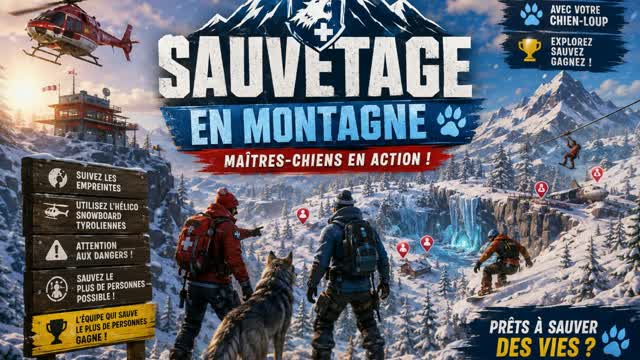🐺Maîtres-Chiens : Sauvetage en Montagne — Fortnite Creative map cover art