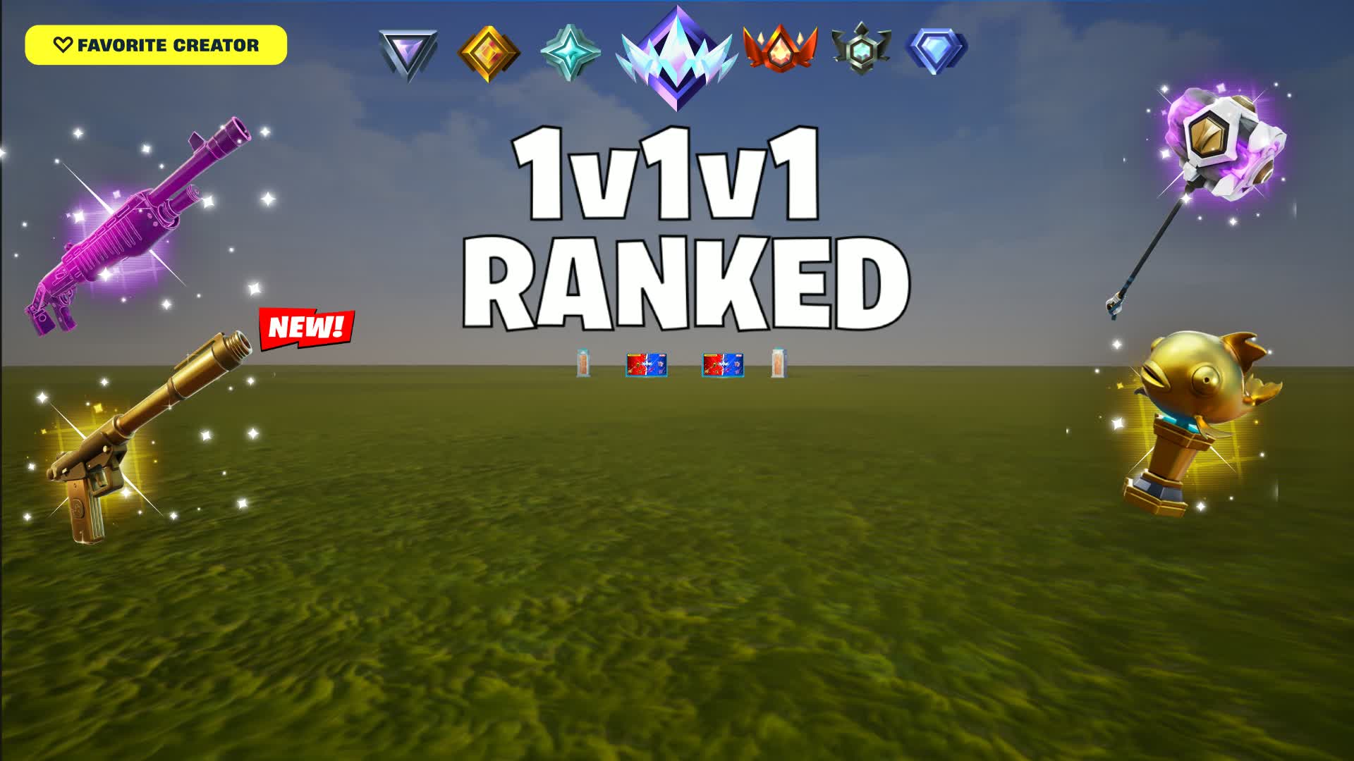 π₯ 1v1v1 RELOAD RANKED | INFINITE FFA π₯ β Fortnite Creative map
