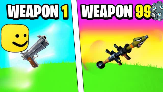 ⭐GUN GAME ONE SHOT ⭐ — Fortnite Creative map