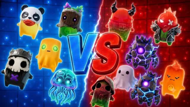 CRAZY SUPER RED VS BLUE UNC — Fortnite Creative map cover art