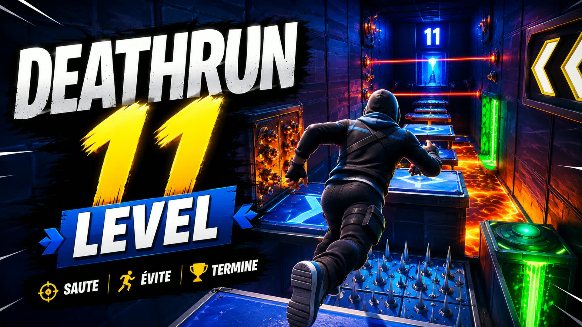 Deathrun 11 Level — Fortnite Creative map