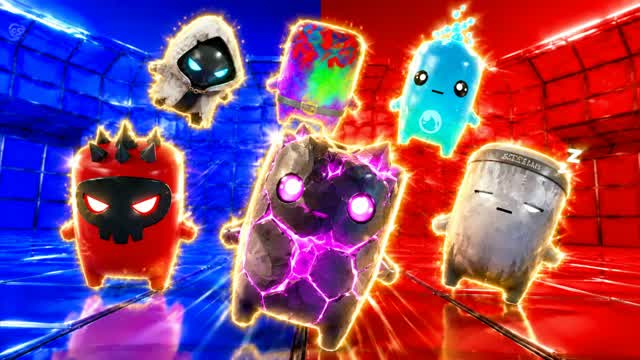 RED VS BLUE SUPERPOWERS — Fortnite Creative map cover art