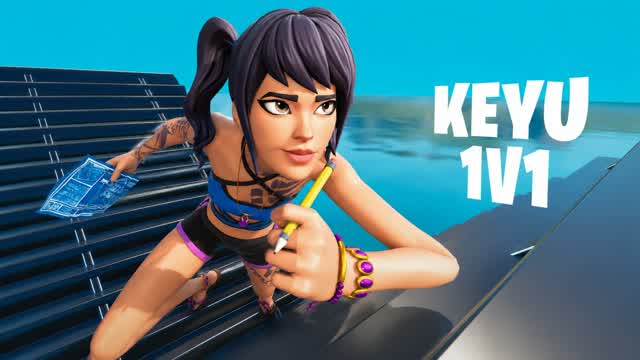 KEYU 1v1 Build Fights — Fortnite Creative map cover art