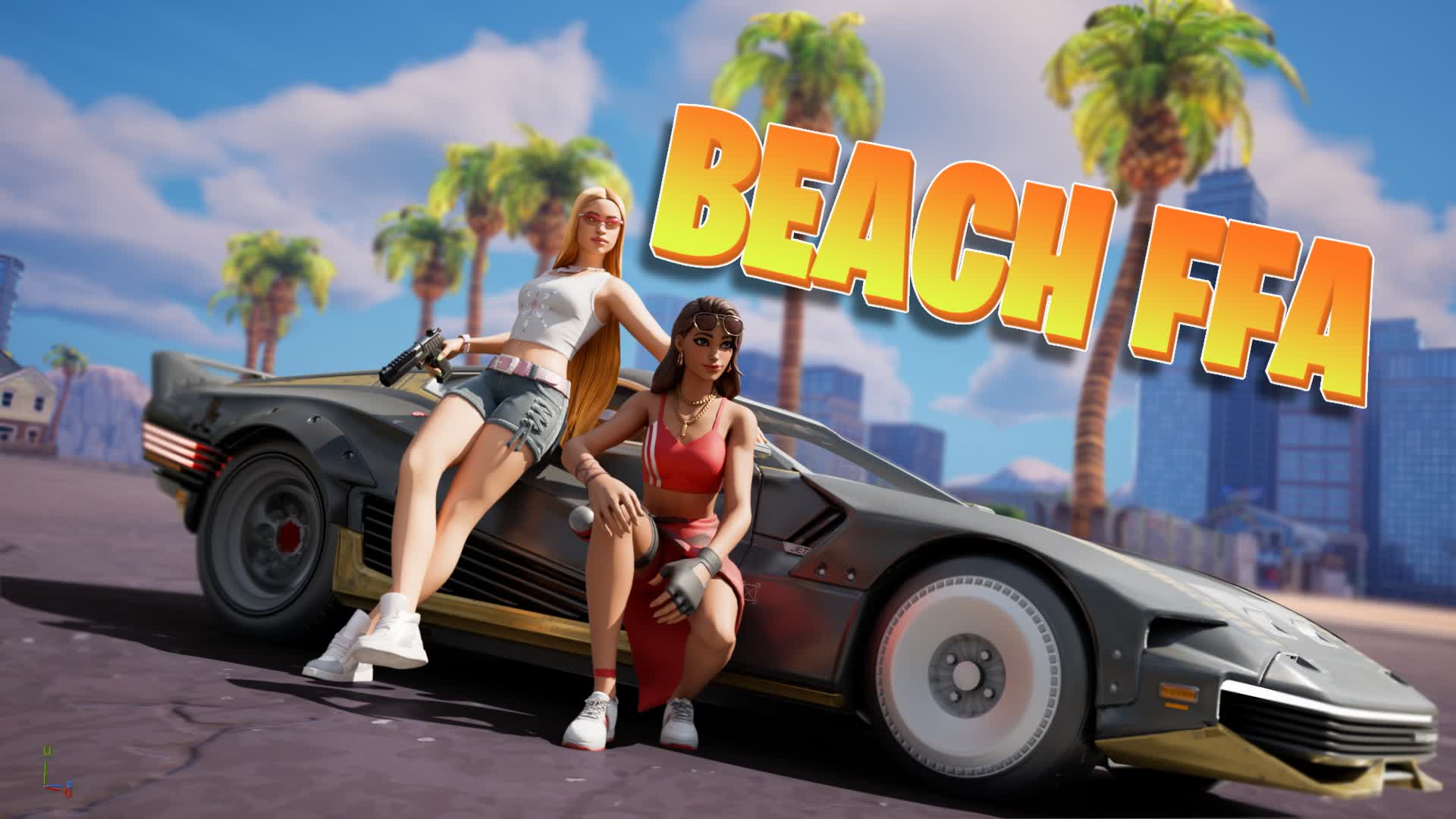 🌴BEACH FREE FOR ALL🌴 — Fortnite Creative map
