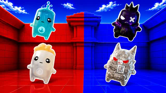 RED VS BLUE 🔴🔵 THE LARGEST! — Fortnite Creative map cover art