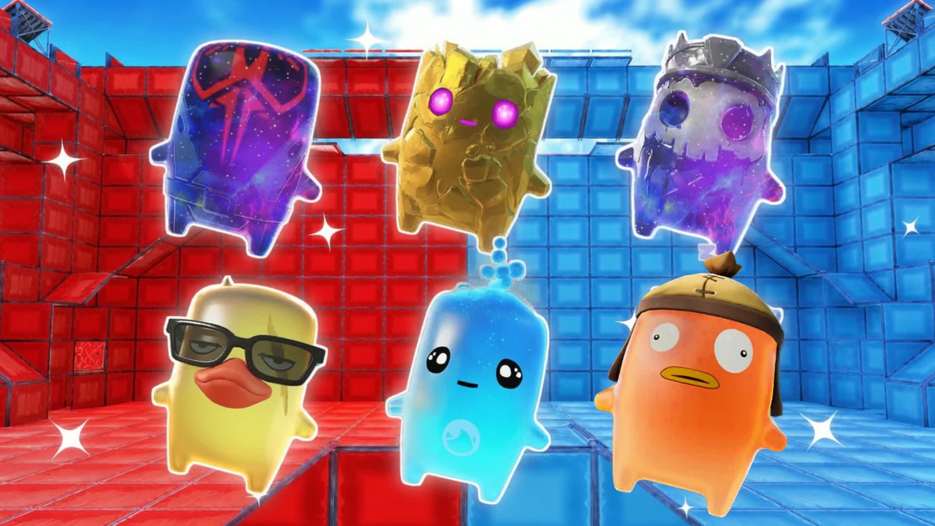 BEAST LIKE RED VS BLUE 🔴🔵 — Fortnite Creative map