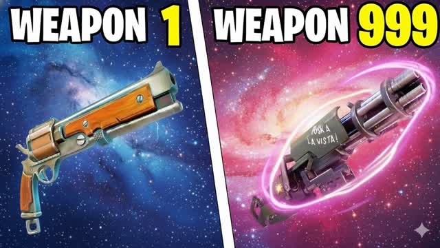 INSANE GUN GAME (Risky) — Fortnite Creative map cover art