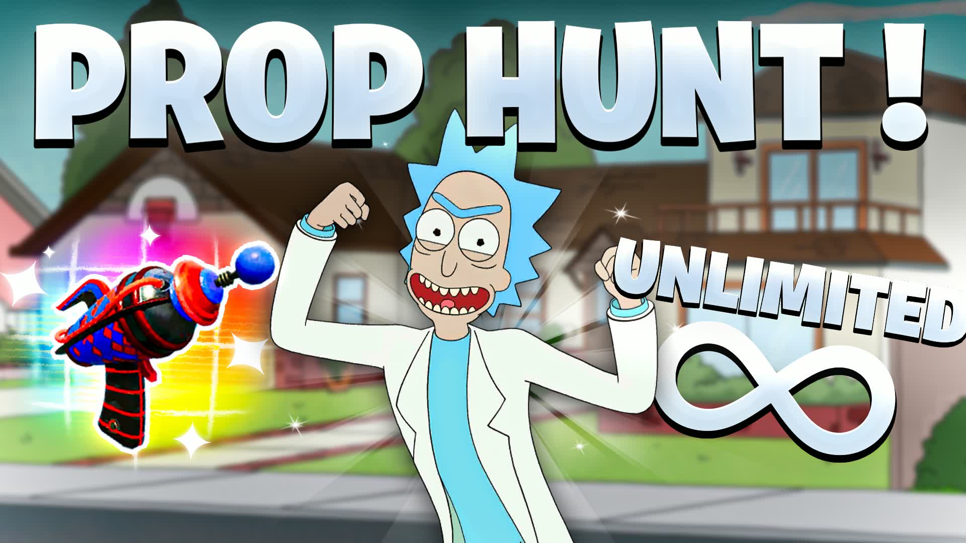 Rick And Morty Prop Hunt 👀 — Fortnite Creative map