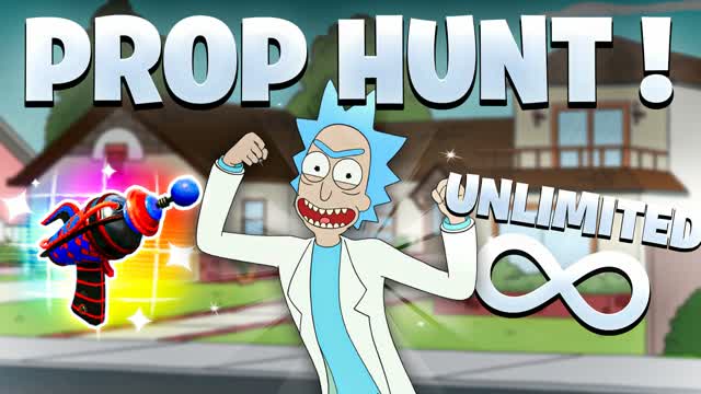 Rick And Morty Prop Hunt 👀 — Fortnite Creative map cover art