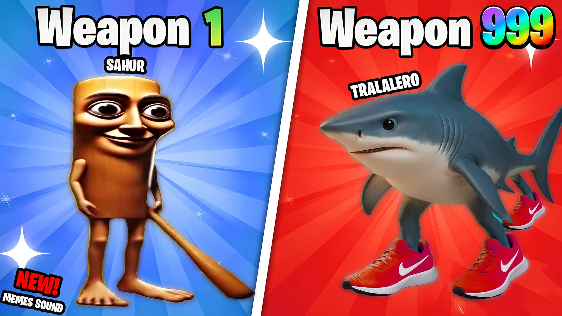 TUN-TUN SAHUR GUN GAME: MEME FRENZY🔫 — Fortnite Creative map