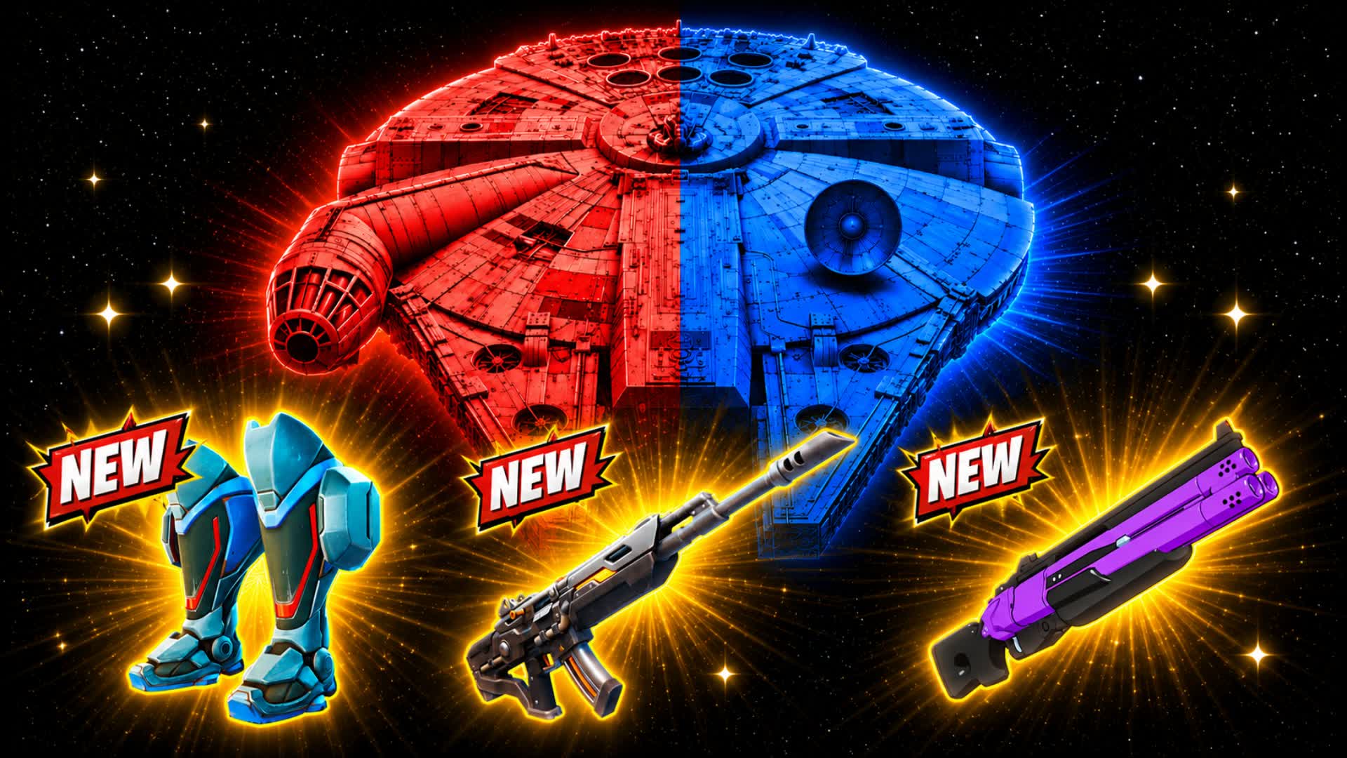 ⭐️ Wars Red Vs Blue 🔴🔵 — Fortnite Creative map
