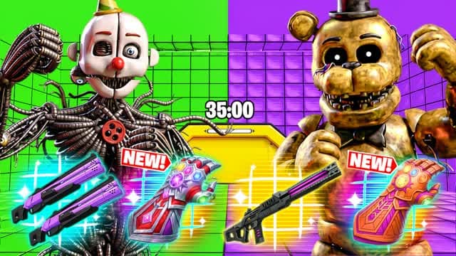 BOSS FIGHT GREEN VS PURPLE 🟢🟣 HORROR — Fortnite Creative map