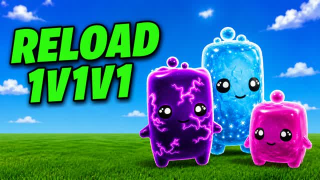 ALL SKINS TILTED 1v1v1 RELOAD — Fortnite Creative map cover art