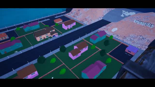The Simpsons Gun Game — Fortnite Creative map cover art